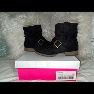 Fun Suede like booties. Worn a handful of times gently love.